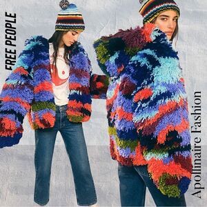 FREE PEOPLE PAINT BY NUMBERS JACKET NEW XS